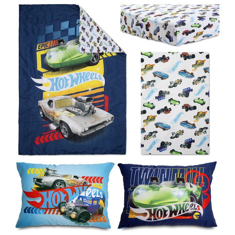Hot Wheels "Epic" 4Piece Bedding Set Wayfair